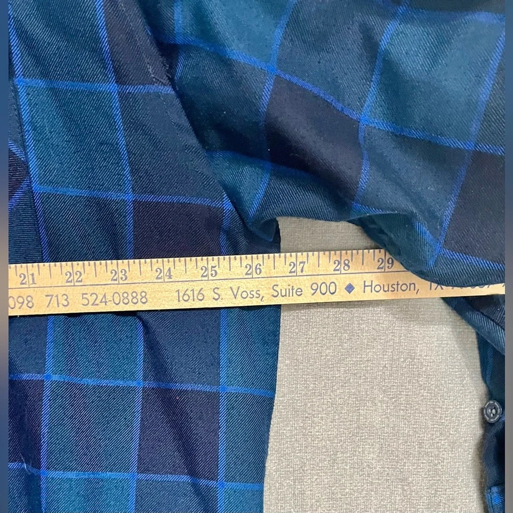 DIXXON /‎ Snap-On Limited Edition Men's Blue Green Black Plaid Flannel Shirt - Picture 4 of 9